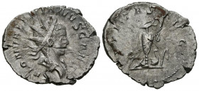 SALONINO. Antoniniano. (Ve. 3,53g/17mm). 256 d.C. Colonia. (RIC 9). Anv: Busto drapeado y radiado de Salonino a derecha, alrededor leyenda: SALON VALE...