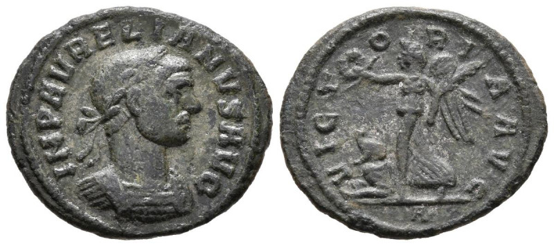 AURELIANO. Denario. (Ae. 2,78g/21mm). 275 d.C. Roma. (RIC 73). Anv: Busto laurea...