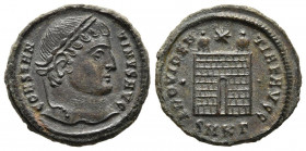 CONSTANTINO I. Follis. (Ae. 2,98g/19mm) .326-327 d.C. Cícico. (RIC 34). Anv: Cabeza laureada de Constantino I a derecha, alrededor leyenda: CONSTANTIN...