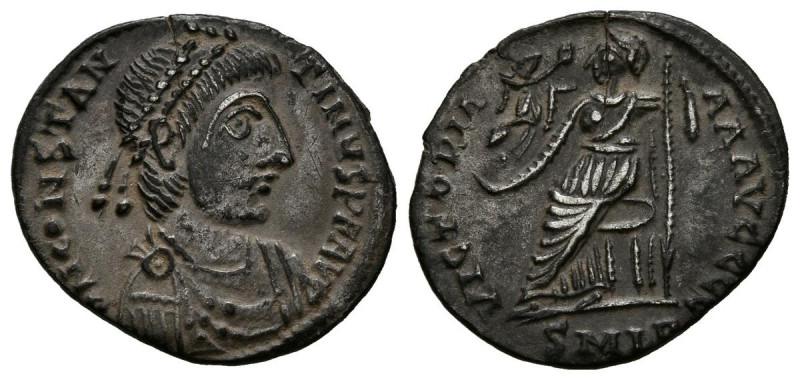 CONSTANTINO III. Silicua. (Ar. 1,45g/17mm). 408-409 d.C. Lugdunum. (RIC 1531). A...