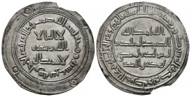 EMIRATO DEPENDIENTE (Epoca de los gobernadorres), Hisham. Dirham. (Ar. 2,88g/27mm). 112H. Al-Andalus. (Vives no cita; Klat 125). EBC. Cospel muy levem...