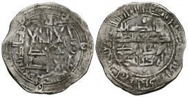 EMIRATO INDEPENDIENTE. Dirham. (Ar. 3,52g/27mm). 22XH. Al-Andalus. Fecha poco visible. MBC.
