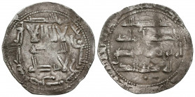 EMIRATO INDEPENDIENTE, Muhammad I. Dirham. (Ar. 2,17g/25mm). 239H. Al-Andalus. (Vives 226; Frochoso 239). MBC. Recorte marginal.