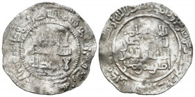 CALIFATO DE CORDOBA, Abd al Rahman III. Dirham. (Ar. 2,27g/24mm). 324H. Al-Andalus. (Vives 385; Frochoso 324.6d). Citando a Suhayd en I.A. MBC. Escasa...