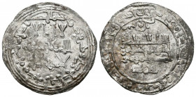 CALIFATO DE CORDOBA, Abd al Rahman III. Dirham. (Ar. 2,56g/24mm).337H. Madinat al-Zahra. (Vives 435; Frochoso 337.147d). Citando a Muhammad en II.A. M...