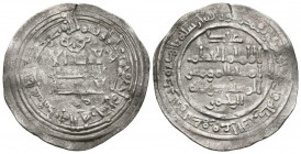 CALIFATO DE CORDOBA, Al-Hakam II al-Mustansir. Dirham. (Ar. 2,86g/27mm). 351H. Madinat al-Zahra. (Vives 449; Frochoso 351.60d). Citando a Abd al-Rahma...
