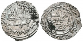 CALIFATO DE CORDOBA, Hisham II. Dirham. (Ar. 2,71g/23mm). 390H. Madinat Fas (Fez). (Vives no cita; Miles 319a; Sáenz-Díez pág. 48, este autor dice que...