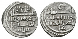 ALMORAVIDES, Ali ibn Yusuf con el emir Tashfin (533-537H). Quirate. (Ar. 0,94g/12mm). (Vives 1827; Hazard 1004; Benito-Cj7). MBC+.