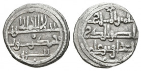 ALMORAVIDES, Iskhaq ibn Ali (540-541H). Quirate. (Ar. 0,87g/12mm). (Vives 1895; Hazard 1039; Benito E5). MBC.