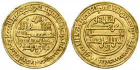 ALMORAVIDES, Ali bin Yusuf. Dinar. (Au. 3,98g/26mm). 518H. Sevilla (Ishbiliya). (Vives 1660; Hazard 216; CMA (Eustache) 376). EBC. Bonito ejemplar, ra...