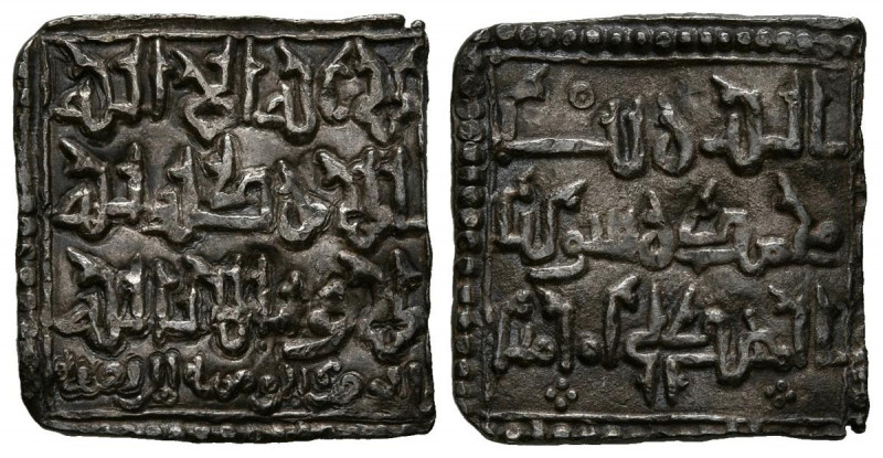 ALMOHADES, Abu Hafs Omar al-Murtada. Dirham. (Ar. 1,54g/15mm). Al-Hadrat al-Mumi...