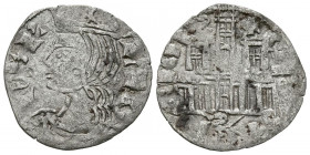 ALFONSO XI (1312-1350). Cornado (Ve. 0,80g/19mm). S/D. Sevilla. (FAB-340.1). Anv: busto coronado a izquierda cortando la leyenda: ALFONS REX; REV: cas...