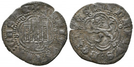 ENRIQUE III (1390-1406). Blanca. (Ve. 1,93g/25mm). Sevilla. (FAB-597; Imperatrix E3:1.17). Anv. Castillo, debajo marca de ceca S, todo dentro de gráfi...