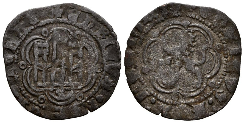 ENRIQUE III (1390-1406). Blanca. (Ve. 1,67g/23mm). Sevilla. (FAB-602.1). Anv. Ca...