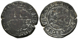 REYES CATÓLICOS (1474-1504). 2 Maravedís (Ve. 5,76g/24mm). S/D. Segovia. (Cal-2019-103). Letra K en anverso. MBC. Muy escasa.