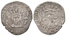 CARLOS I (1516-1556). 1 Real (Ar. 2,50g/20mm). S/D. Valencia. (Cal-2019-78). BC+. Escasa.