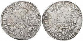 ALBERTO E ISABEL (1598-1621). Patagón (Ar. 27,86g/42mm). Amberes. S/D.(Vicenti-346). MBC-. Escasa.
