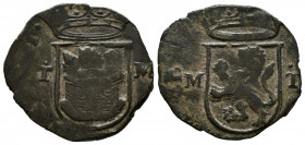 FELIPE II (1556-1598). Cuartillo (Ve. 2,61g/22mm). S/D (Posterior a 1566). Toledo M.(Cal-2019-81). BC+. Escasa.