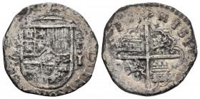 FELIPE II (1556-1598). 1 Real (Ar. 3,23g/21mm). S/D (1566-1588). Valladolid. (Cal-2019-296). BC.