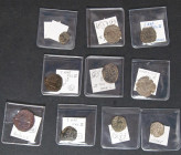 Bonito e interesante conjunto de 10 cobres y vellones acuñados la mayoría de ellos bajo el reinado de Felipe II. Diferentes módulos, cecas y estados d...