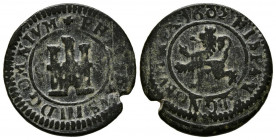 FELIPE III (1598-1621). 2 Maravedís (Ae. 3,11g/20mm). 1602. Segovia. C. (Cal-2019-183). MBC.