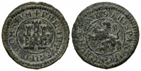 FELIPE III (1598-1621). 4 Maravedís (Ae. 3,42g/20mm). 1599. Segovia. C. (Cal-2019-177). MBC-.