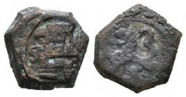 FELIPE IV (1621-1655). 2 Maravedís. (Ae. 1,23g/11mm). 1623. Sevilla. (Cal-2019-163). BC. Escasa.
