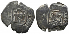FELIPE IV (1621-1655). 8 Maravedís. (Ae. 6,13g/26mm). 1621. Cuenca. (Cal-2019-323). MBC. Cospel faltado.