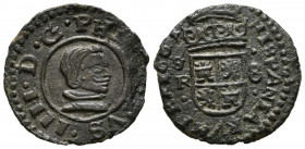 FELIPE IV(1621-1665). 8 Maravedís. (Ae. 1,90g/20mm). 1661. Sevilla R. (Ca-2019-405). MBC+.