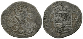 FELIPE IV (1621-1665). 1 Escalín (Ar. 5,03g/29mm). 1622. Bruselas (Vicenti 531). MBC-.