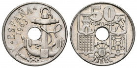 ESTADO ESPAÑOL (1936-1975). 50 Céntimos. (Cu-Ni. 3,96g/20mm). 1963 *19-63. (Cal-2019-28). SC.