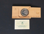JUAN CARLOS I (1975-2014). 5 Ecu. (Ar. 33,55g/42mm). 1993. FNMT. Saltillo. Don Juan de Borbón 1913-1993. Flor de cuño. Incluye estuche oficial y certi...