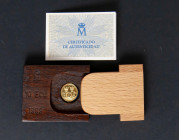 JUAN CARLOS I (1975-2014). 10 Ecu. (Au. 3,45g/16mm). 1989. FNMT. Madrid. PROOF. Incluye estuche original y certificado de autenticidad. Tirada de sólo...