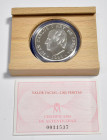 JUAN CARLOS I (1975-2014). 2000 Pesetas. (Ar. 27,00g/40mm). 1995. FNMT. 50 Aniversario de la ONU. PROOF. 120.000 unidades acuñadas. Presentada en estu...