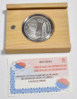 JUAN CARLOS I. 2000 Pesetas. (Ar. 27,00g/40mm). 2001. FNMT. I Centenario de la muerte de Leopoldo Alas Clarín. PROOF. Presentada en estuche oficial co...
