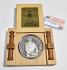 JUAN CARLOS I (1975-2014). 10.000 Pesetas ó Cincuentín (Ar .168,75g/73mm). 2000 FNMT. Victorias del Emperador Carlos V. PROOF. 9.000 acuñaciones. Incl...