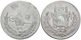 AFGANISTÁN. 2 1/2 Afganis (Ar. 24,93g/38mm). 1927 (1306AH). (Km#913). MBC/MBC+