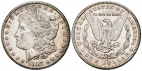 ESTADOS UNIDOS. 1 Dollar (Ar. 26,72g/38mm). 1887. San Francisco. S. (Km#110). MBC+.