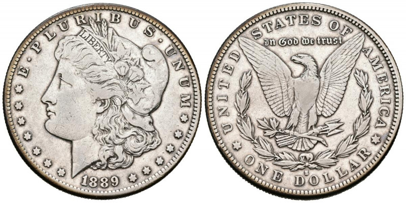 ESTADOS UNIDOS. 1 Dollar (Ar. 26,57g/38mm). 1889. San Francisco. S. (Km#110). MB...