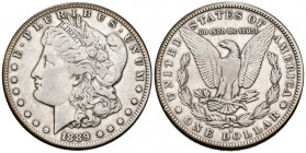 ESTADOS UNIDOS. 1 Dollar (Ar. 26,57g/38mm). 1889. San Francisco. S. (Km#110). MBC. Escasa.