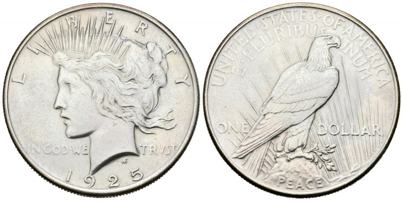 ESTADOS UNIDOS. 1 Dollar (Ar. 26,75g/38mm). 1925. Philadelphia. (Km#150). EBC.