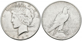 ESTADOS UNIDOS. 1 Dollar. (Ar. 26,69g/38mm). 1927. San Francisco S. Tipo Liberty. (Km#150). MBC.