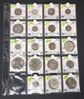 ESTADOS UNIDOS. Bonito conjunto formado por 19 monedas acuñadas en los siglos XIX y XX incluyendo piezas en plata y módulos icónicos como el 1/2 y 1 D...
