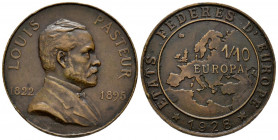 ESTADOS EUROPEOS FEDERADOS. 1/10 Europa (Ae. 13,91g/32mm). 1928. Louis Pasteur 1822-1895. Europa es una moneda creada en 1928 por Joseph Archer, ingen...