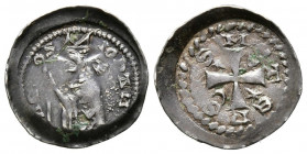 FRANCIA, Jean D' Apremont (1224-1238). Dinero. (Ar. 0,74g/15mm). Obispado de Metz. (Flon 213.6). MBC+.