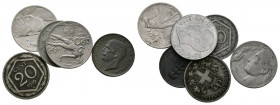 ITALIA. Precioso conjunto formado por 6 monedas de diferentes módulos acuñados bajo el reinado de Victor Manuel III entre 1912 y 1925. Diferentes esta...
