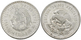 MÉXICO. 5 Pesos (Ar. 30,05g/40mm). 1948. (Km#465). SC-