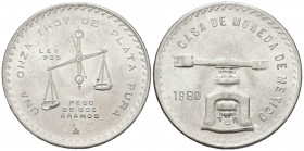 MEXICO. 1 Onza. (Ar. 33,45g/41mm). Casa de la Moneda de México. 1980. (Km#M49b.5). EBC+.
