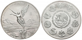 MEXICO. 10 Pesos (Ar. 155,41g/65mm). 1998. Ángel. Serie Precolombina. (Km#615). Plata de 0,999 milésimas. SC.