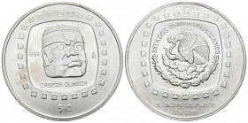 MEXICO. 10 Pesos. (Ar. 155,40g/65mm). 1998. Cabeza Olmeca. (Km#599). Plata de 0,999 milésimas. SC.